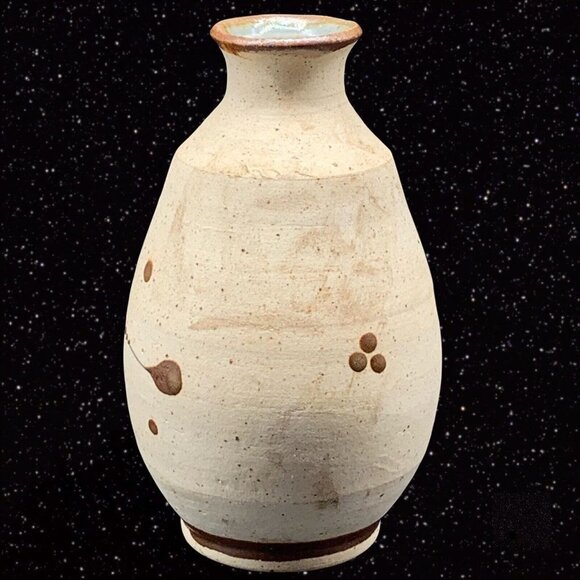 Vintage Mexican Folk Art Pottery Tonala Small Bud Vase 5”T 2”W - Picture 4 of 8